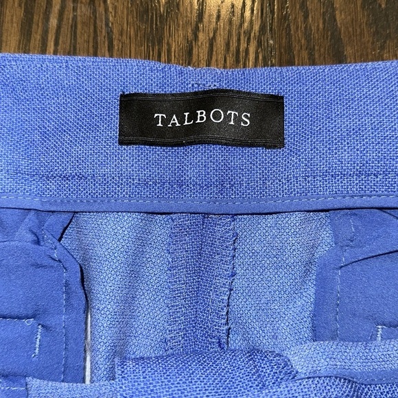 TALBOTS trousers Hampshire ankle blue pants size 14 - Picture 5 of 9